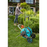 Gardena slangenwagen aquaroll m easy set (turquoise grijs, 18517-20)