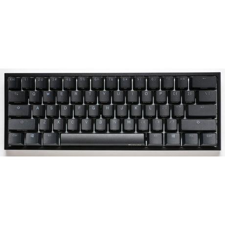 Ducky one 2 pro mini classic rgb mechanisch gaming toetsenbord (zwart, us lay-out (qwerty), cherry mx speed silver, 60%, rgb led, double-shot pbt, quack mechanics)