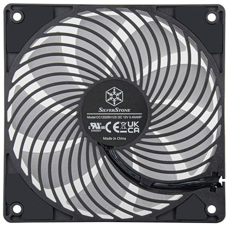 Silverstone air penetrator 120sk argb case fan (zwart, 120 x 120 x 25 mm, pwm)