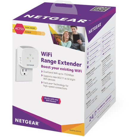 Netgear ex3110 – ac750 wifi range extender access point (wit)