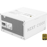 Nzxt c1000 gold atx 3.1 modulaire 1000 watt voeding (wit, 1x 12v-2x6, 3x pcie)