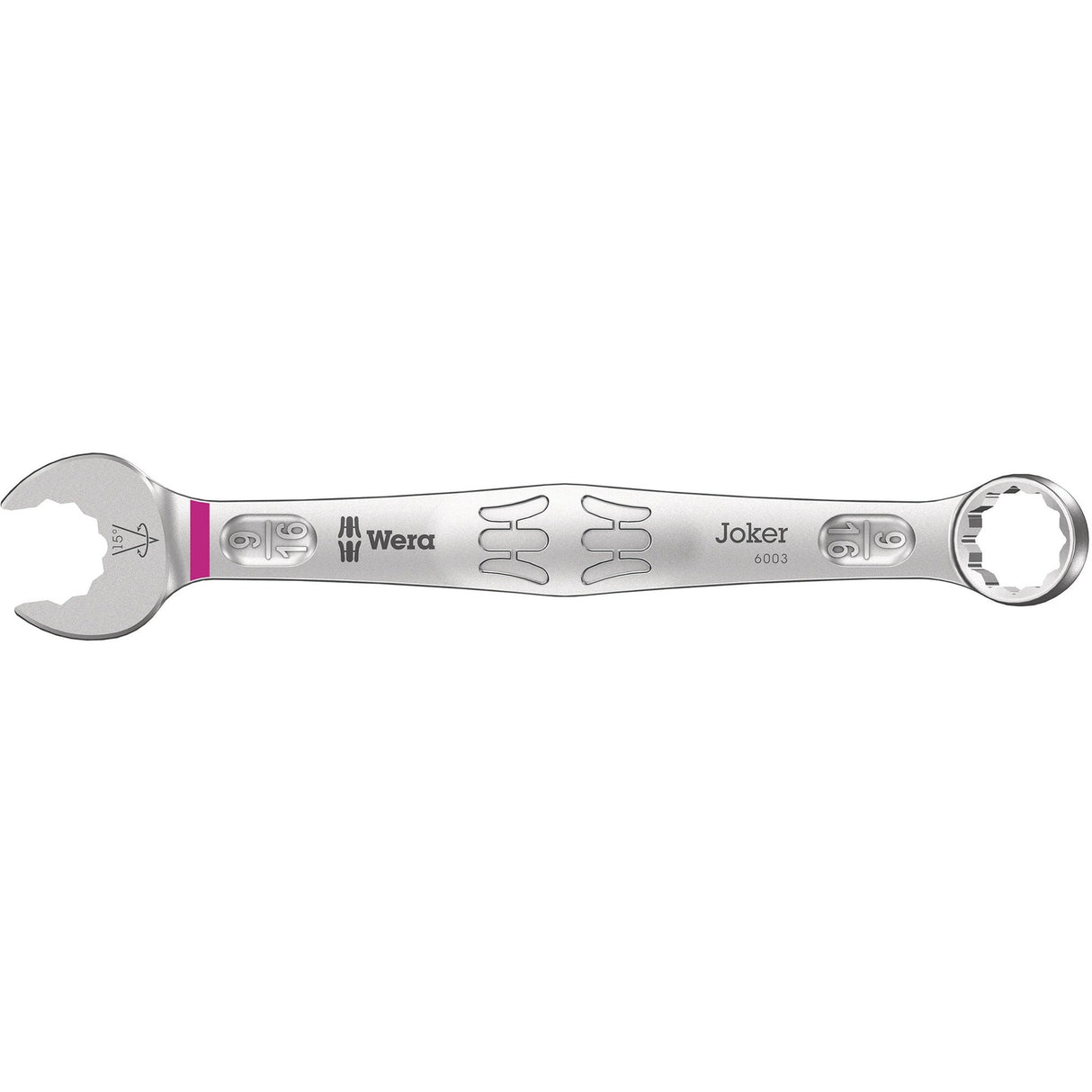 Wera 9642 magneetstrip 6003 joker imperial 1 ringsteeksleutelset moersleutel (inch, 8‑delig)