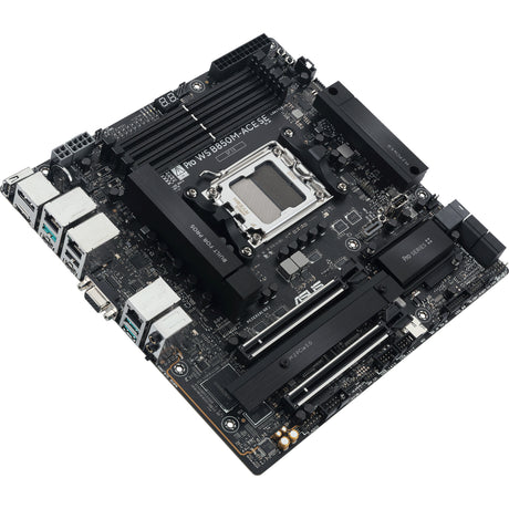 Asus pro ws b850m-ace se socket am5 moederbord (raid, 10gb-lan, sound, µatx)