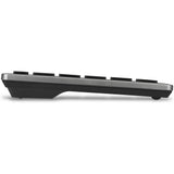 Kensington kb435 eq rechargeable multi-device compact keyboard (grijs, us-international lay-out (qwerty), scissor switches, 80% (tkl), usb, 2,4 ghz, bluetooth 5.4)