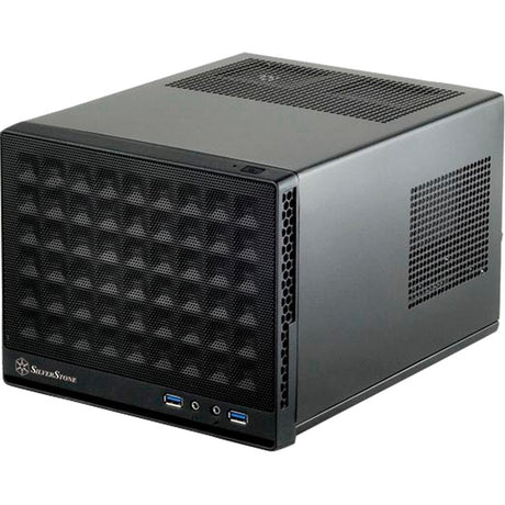 Silverstone sg13b mini tower behuizing (zwart | 2x usb-a)