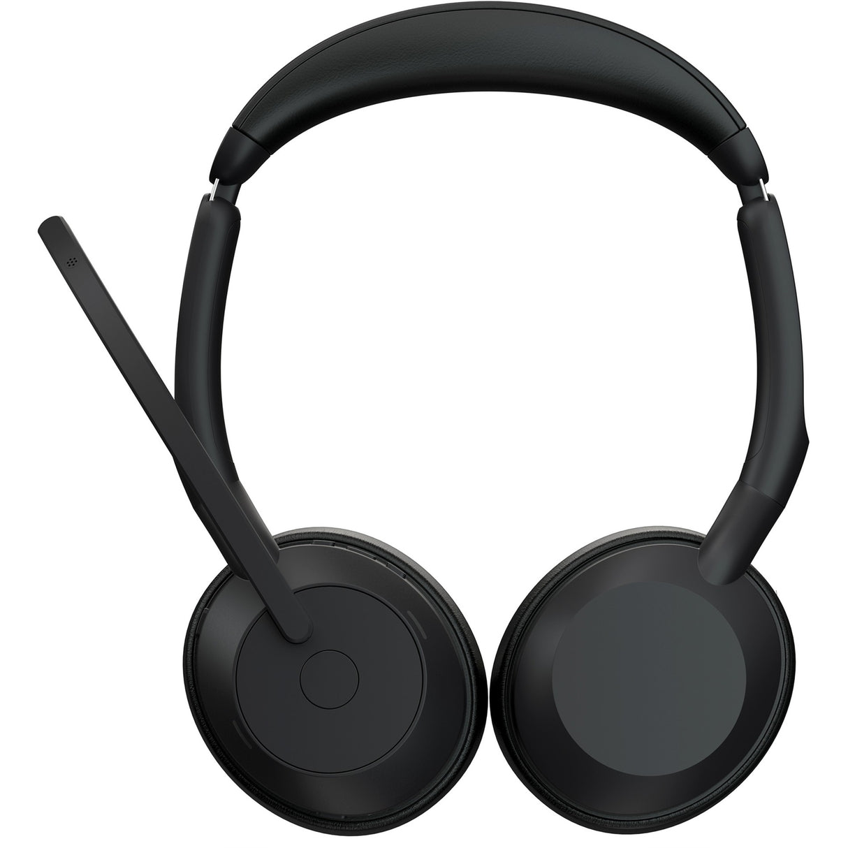 Jabra evolve2 55, uc on-ear headset (zwart, stereo, usb-a, link380a, gecertificeerd voor google meet en zoom)