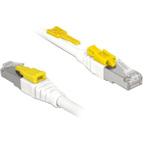 Delock netwerkabel rj-45 secure met cat.6a (wit, 85335, 5 meter)