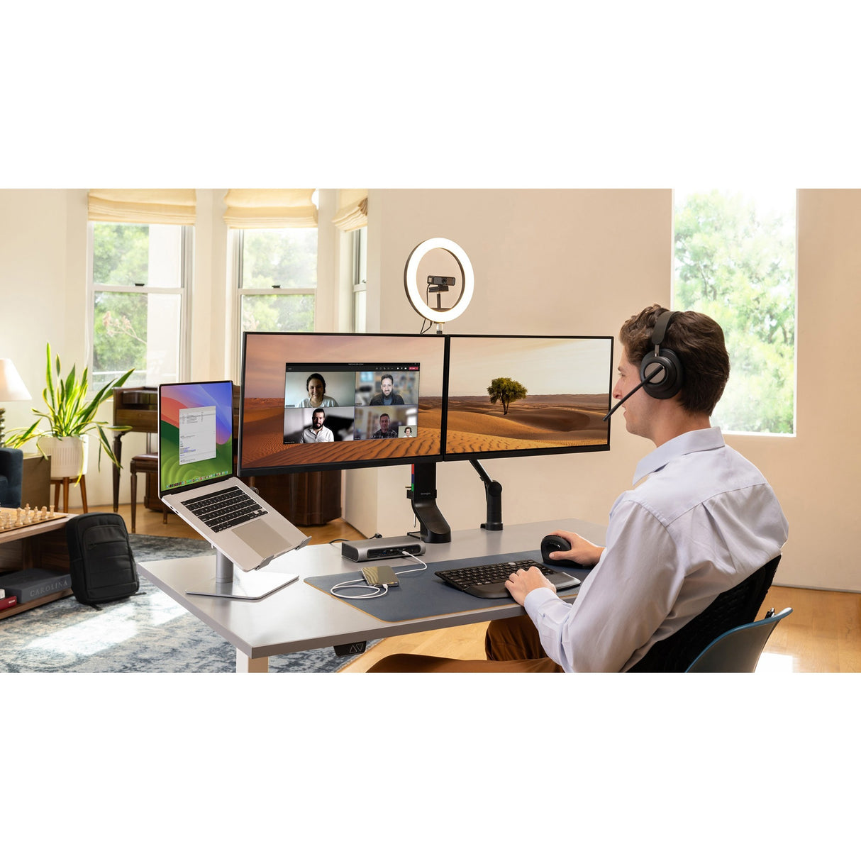 Kensington universele laptopstandaard voor tafel (zilver)