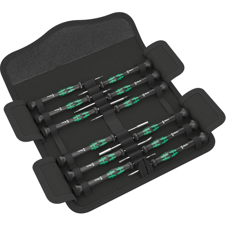 Wera compakt micro 21 esd 1 schroevendraaier (zwart groen, voor elektrische apparaten)