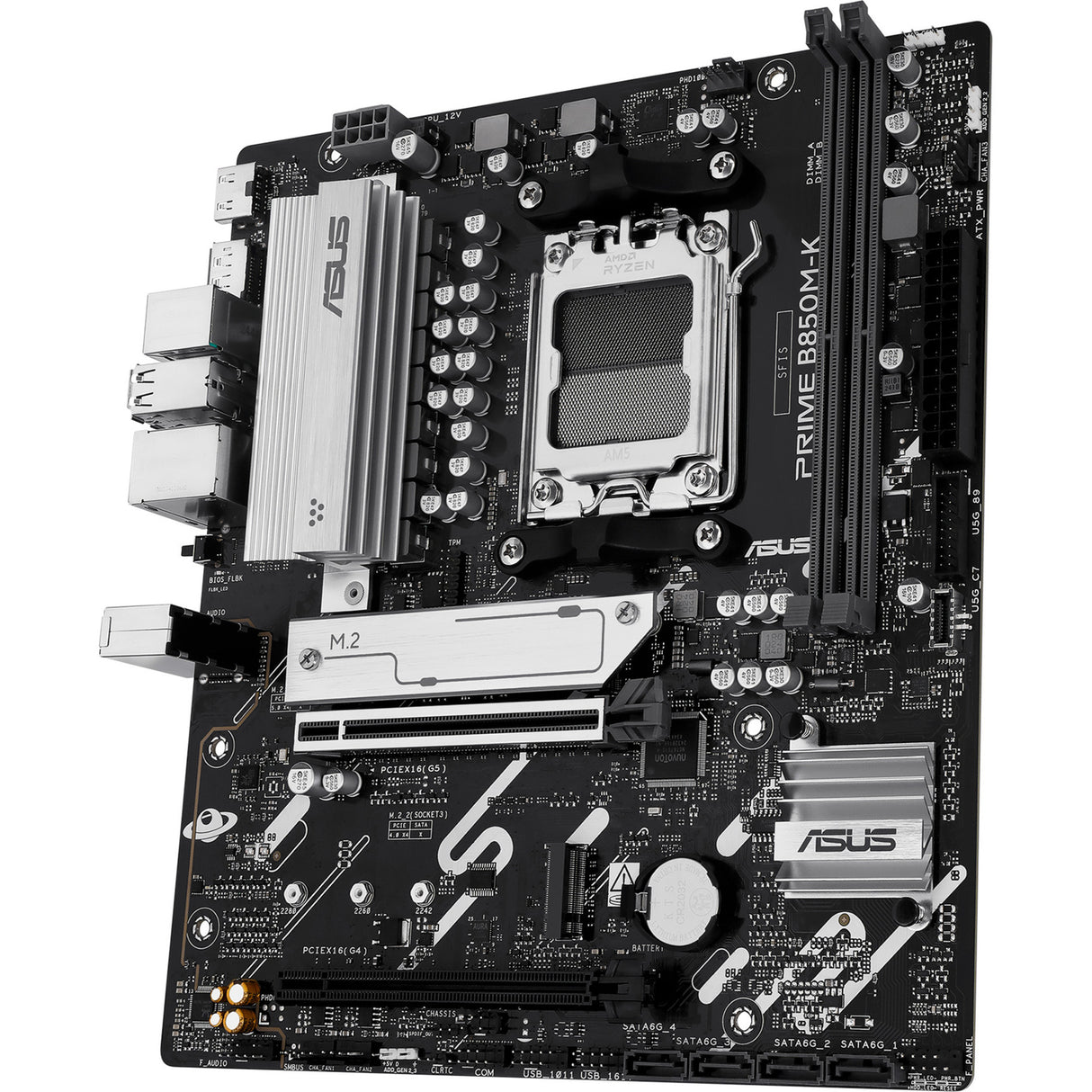 Asus prime b850m-k socket am5 moederbord (2.5gb-lan, sound, µatx)