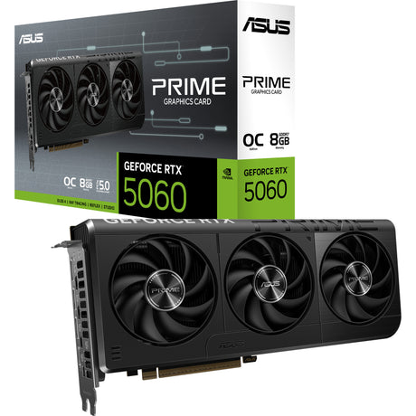 Asus prime geforce rtx 5060 oc grafische kaart (3x displayport, 1x hdmi, dlss 4)