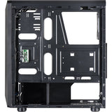 Inter-tech c-3 saphir midi tower behuizing (zwart | 3x usb-a | window)