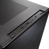Silverstone sugo 17 mini tower behuizing (zwart | 2x usb-a | 1x usb-c)