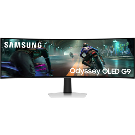 Samsung odyssey oled g9 g91sd 49 curved ultrawide gaming monitor (zilver, hdmi, micro hdmi, displayport, 3x usb-c, 144 hz)