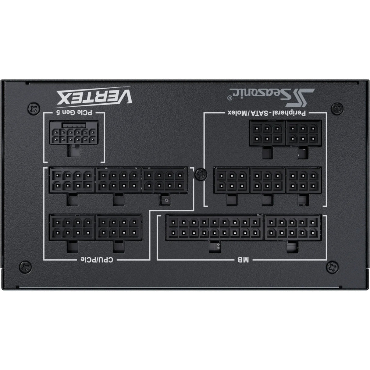 Seasonic vertex px-850 modulaire 850 watt voeding (zwart, 1x 12v-2x6, 3x pcie)