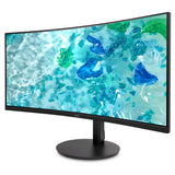 Acer vero cb343cur j0 34 curved ultrawide monitor (zwart, 2x hdmi, 1x displayport, audio, lan, usb, 120 hz)