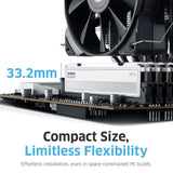 Klevv 32 gb ddr5-5600 (2x 16 gb) kit werkgeheugen (wit, kd5agu880-56k300f, fit v, xmp 3.0, expo)