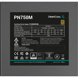 Deepcool pn750m modulaire 750 watt voeding (zwart, 1x 12v-2x6, 3x pcie)