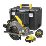 Stanley fatmax v20 18v cirkelzaag 190mm handcirkelzaag (zwart geel, accu en oplader inbegrepen, met koffer)