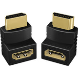 Icy box 2x hdmi hoek adapters (zwart, ib-cb009-1)
