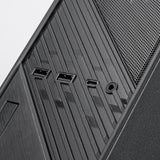 Silverstone milo 12 mini tower behuizing (zwart | 2x usb-a | 1x usb-c)