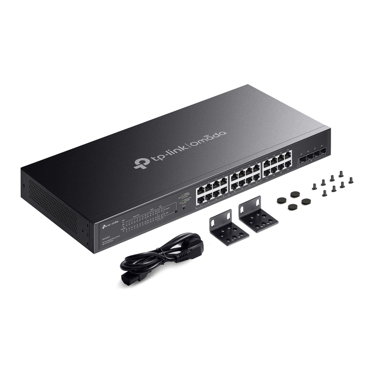 Tp-link omada sg2428lp 28-poorts gigabit smart switch (zwart, 16x poe+)