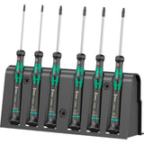 Wera 2067 6 elektronica torx bo schroevendraaierset + rek (zwart groen, 6-delig)