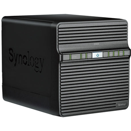 Synology diskstation ds423 nas (zwart, 2x rj-45, 2x usb-a 3.2 (5 gbit s))
