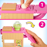 Barbie noodle bar speelset en pop