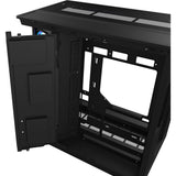Thermaltake view 380 xl ws argb midi tower behuizing (zwart houtkleur | 2x usb-a | 1x usb-c | rgb | tempered glass)