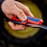 Knipex universeel ontmantelingsgereedschap - ergostrip links - rood