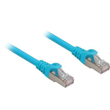 Sharkoon netwerkabel sftp, rj-45 met cat.6a (blauw, 0,25 meter, halogeenvrij)