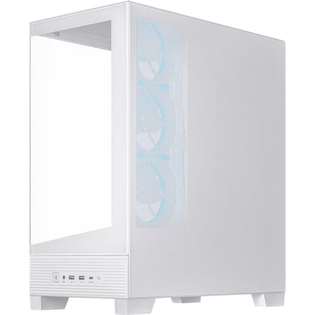 Asus a31 plus midi tower behuizing (wit | 2x usb-a | 2x usb-c | tempered glass)