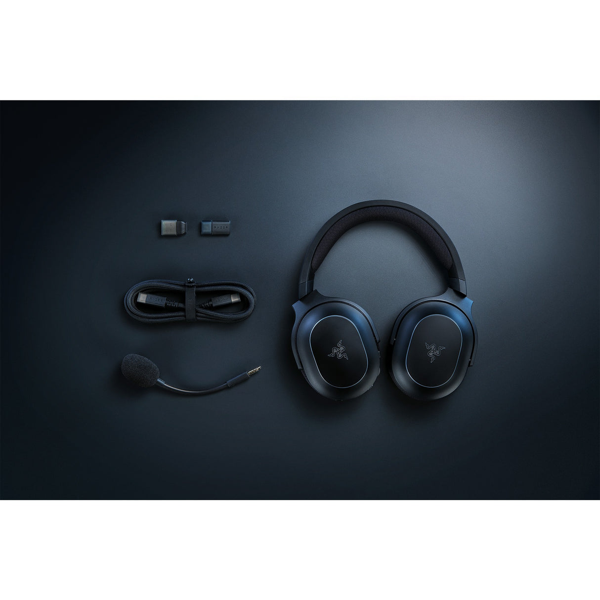 Razer barracuda x chroma over-ear gaming headset (zwart, usb-dongle, bluetooth)