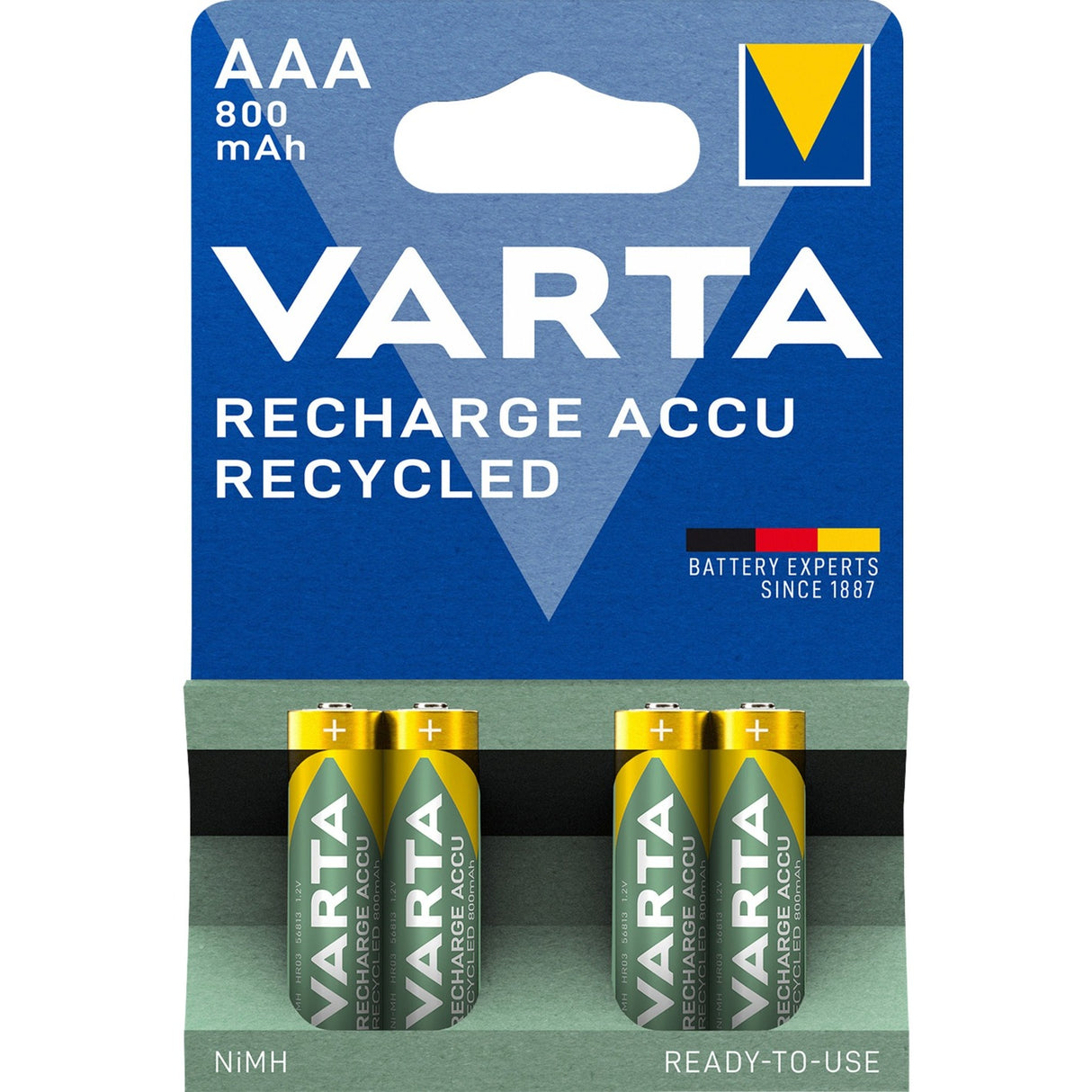 Varta aaa (micro hr03) oplaadbare batterij (4 stuks)