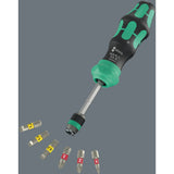 Wera kraftform kompakt 20 ra-r, 6‑delig bitset (zwart groen)
