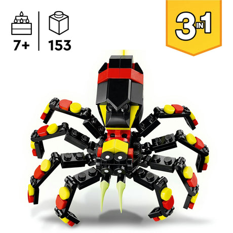 Lego creator 3-in-1 - wilde dieren: spannende spin constructiespeelgoed (31159)