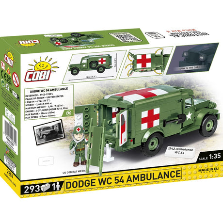 Cobi ww2 2257 - dodge wc54 ambulance