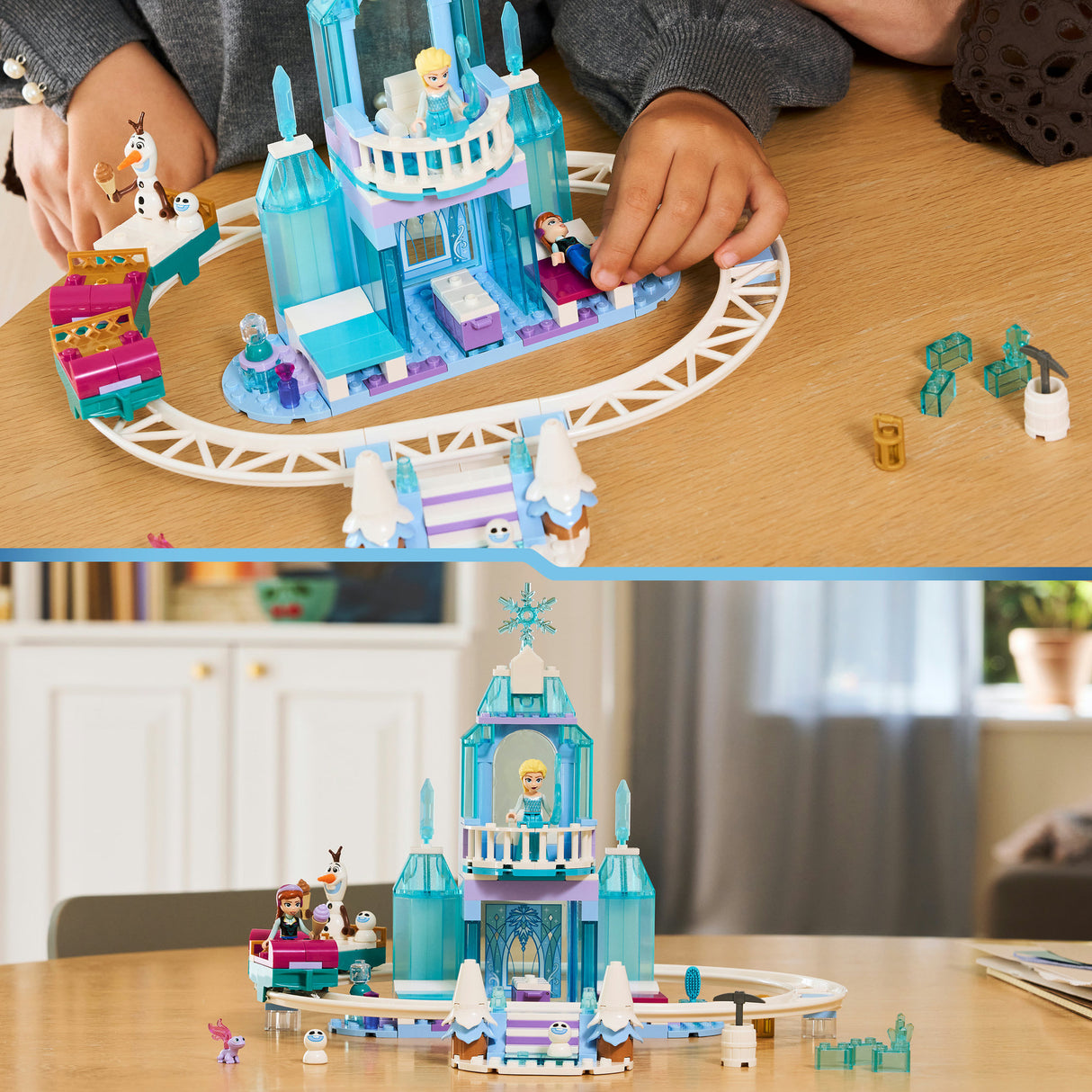 Lego disney princess 43281 elsa's ijskasteel en sneeuwrit