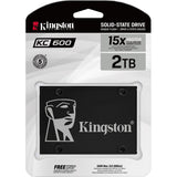 Kingston kc600 2048 gb ssd (zwart, skc600 2048g, sata 600)