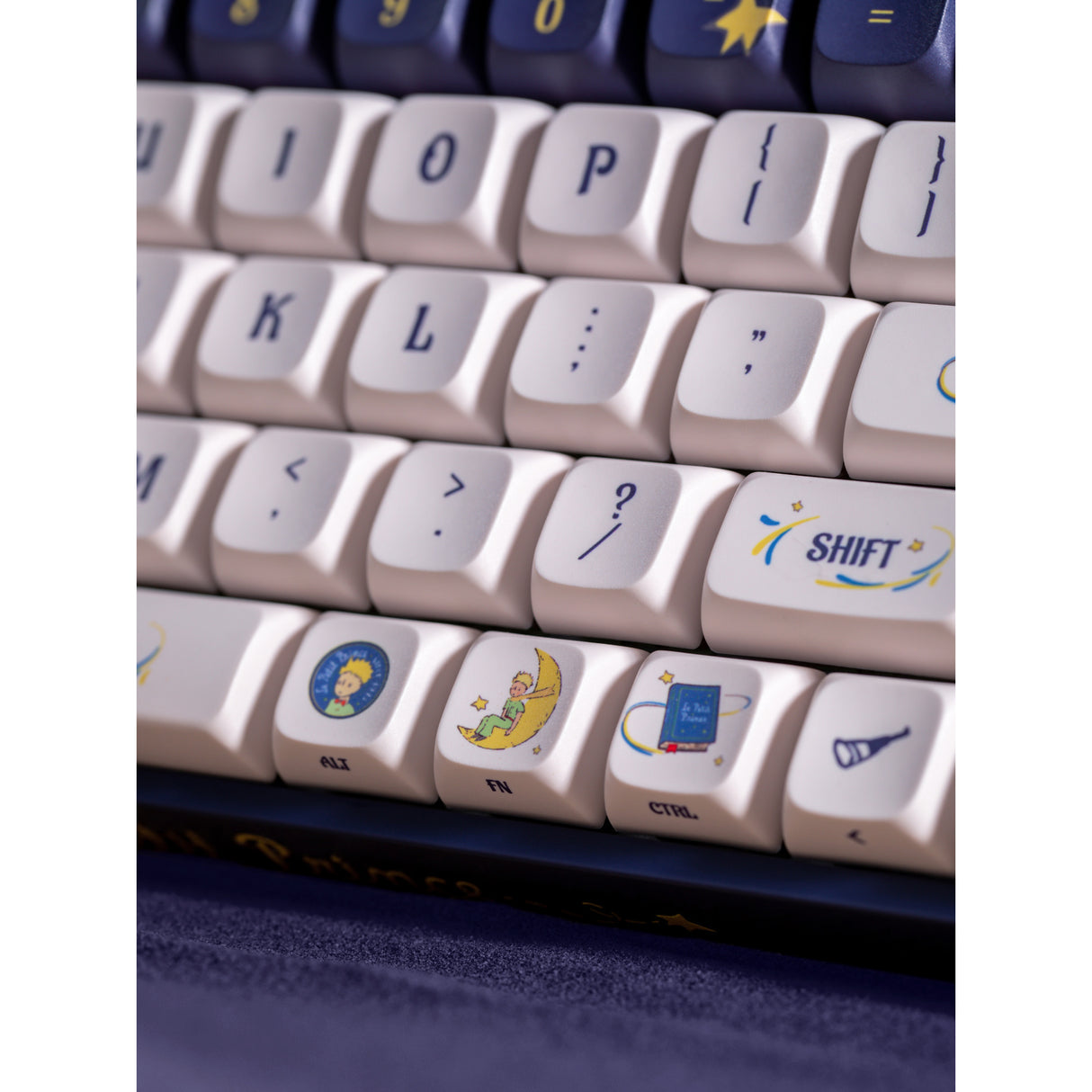 Iqunix f97 starry tryst rgb mechanisch gaming toetsenbord (donkerblauw, us lay-out (qwerty), iqunix silent rose, 96%, rgb leds, hot-swappable, pbt, 2.4ghz | bluetooth 5.1 | usb-c)