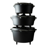The windmill dutch oven 4,5 qt kookpan (zwart, ø 25.5 cm | 3.8 liter)