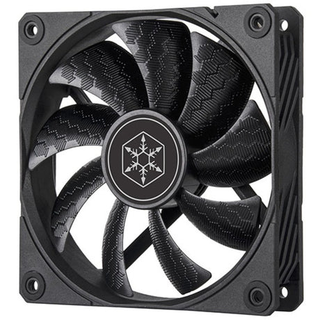 Silverstone shark force 120 case fan (zwart, 120 x 120 x 25 mm, pwm)