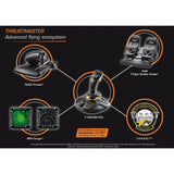 Thrustmaster t.16000m fcs joystick (zwart oranje, pc)