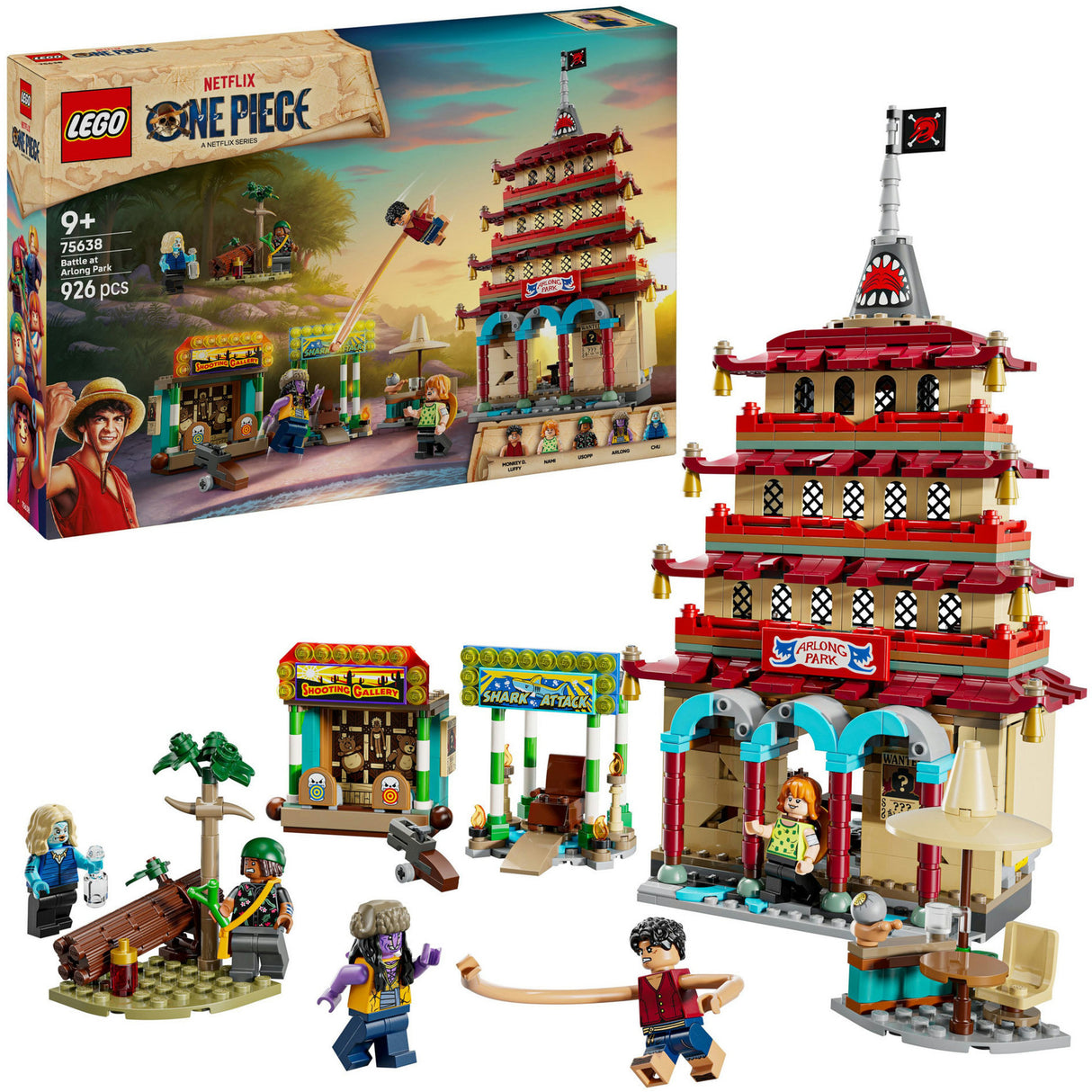 Lego ® one piece de strijd bij arlong park bouwset - 75638