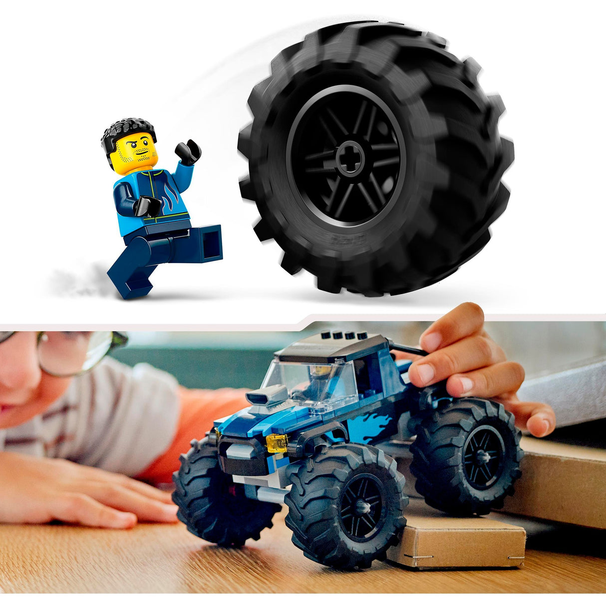 Lego city blauwe monstertruck - 60402