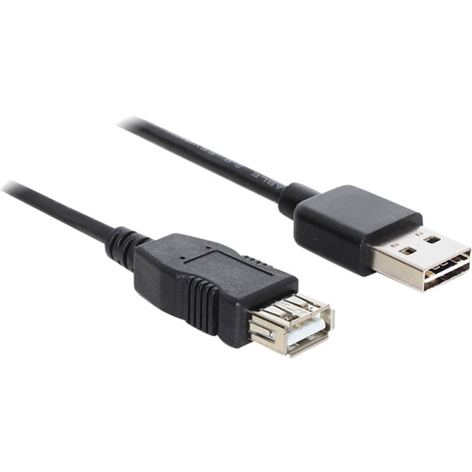 Delock easy-usb-a 2.0 naar usb-a 2.0 verlengkabel (zwart, 5 meter)