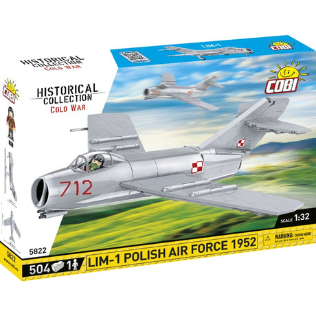 Cobi historical collection - lim-1 polish air force 1952 constructiespeelgoed (schaal 1:32)