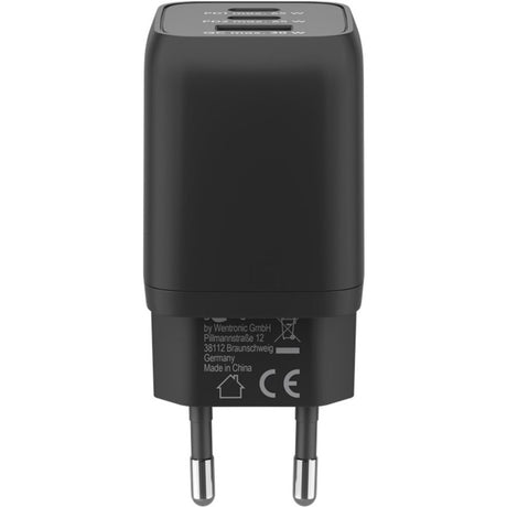 Goobay usb-c snellader nano (65 w) en usb-c textielkabel (zwart, 1 meter)