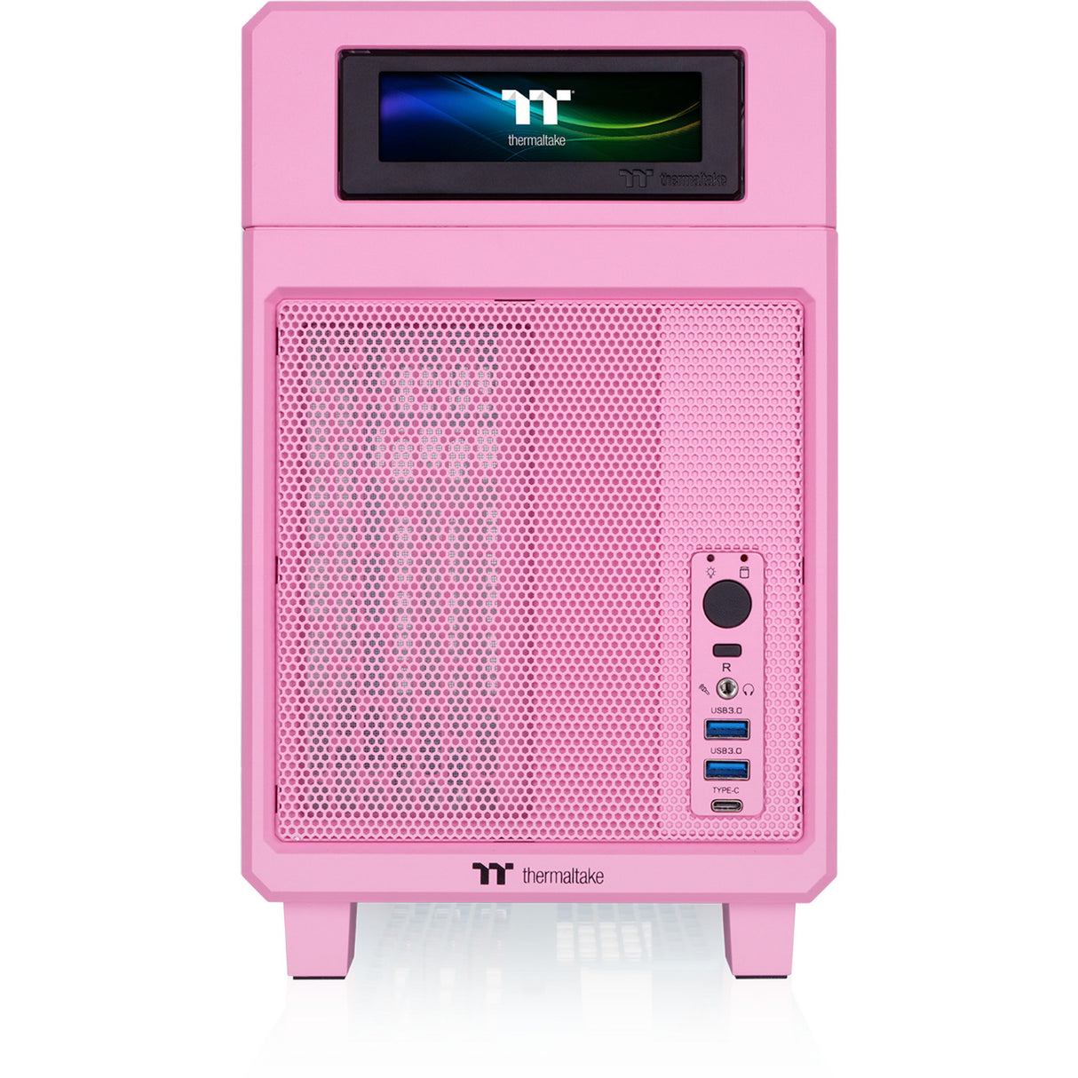 Thermaltake tr100 bubble pink mini tower behuizing (pink | 2x usb-a | 1x usb-c)